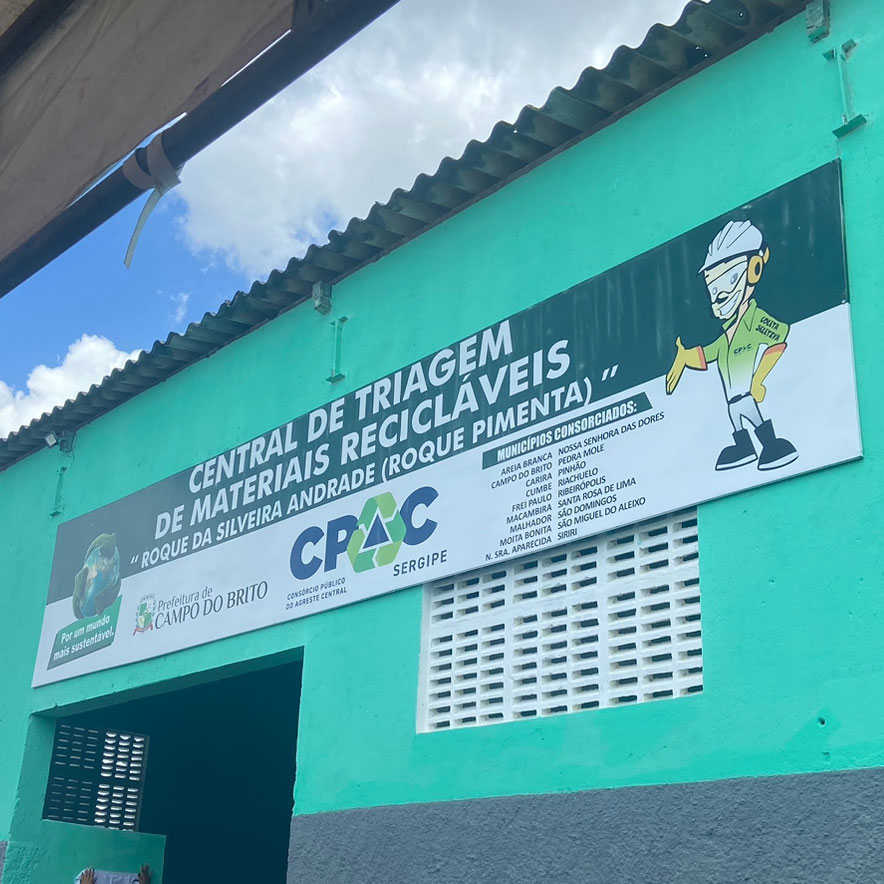 Inauguração Galpão de triagem da Cooperativa de catadores de Campo do Brito 